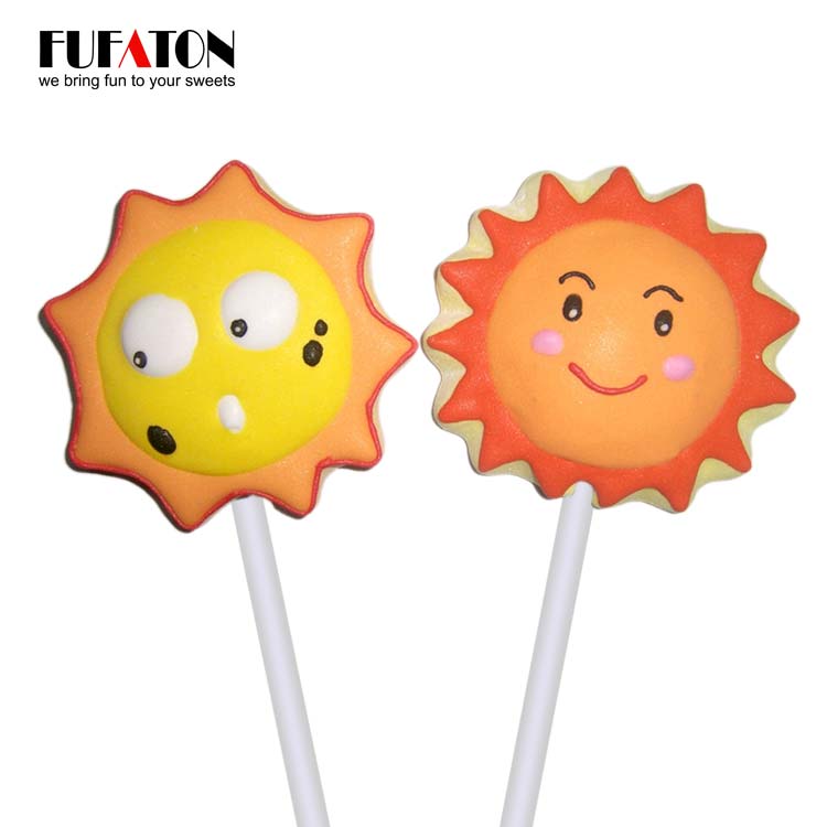 Sun Shaped Marshmallow lollipop