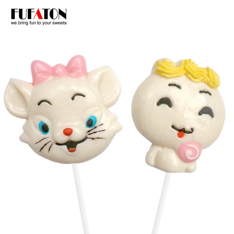 Custom Cat Shaped Lollipop Candy