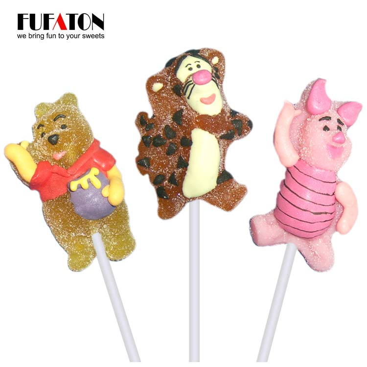 Disney shaped Jelly lollipop candy for boys and girls