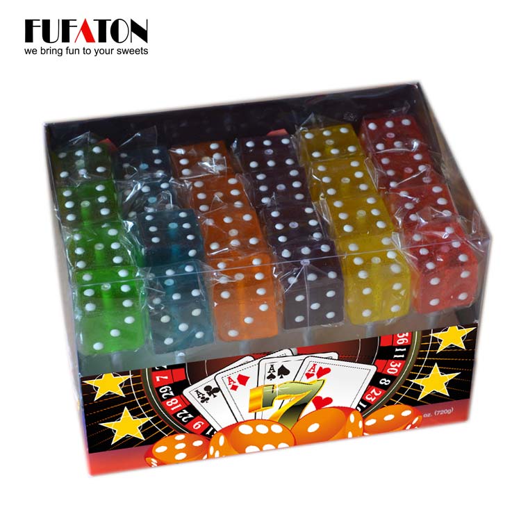 Casino Dice Lollipops for Fun