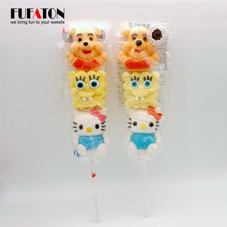 Disney Character shaped Marshmallow kebab Lollipop Candy