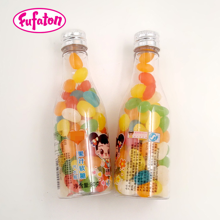 Jelly Beans in container Milk Bottle jar and tin
