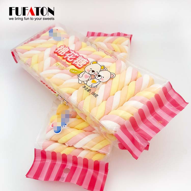 138g Long Twist Marshmallows in Pillow Bag