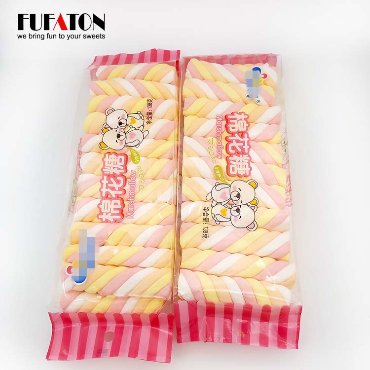 138g Long Twist Marshmallows in Pillow Bag