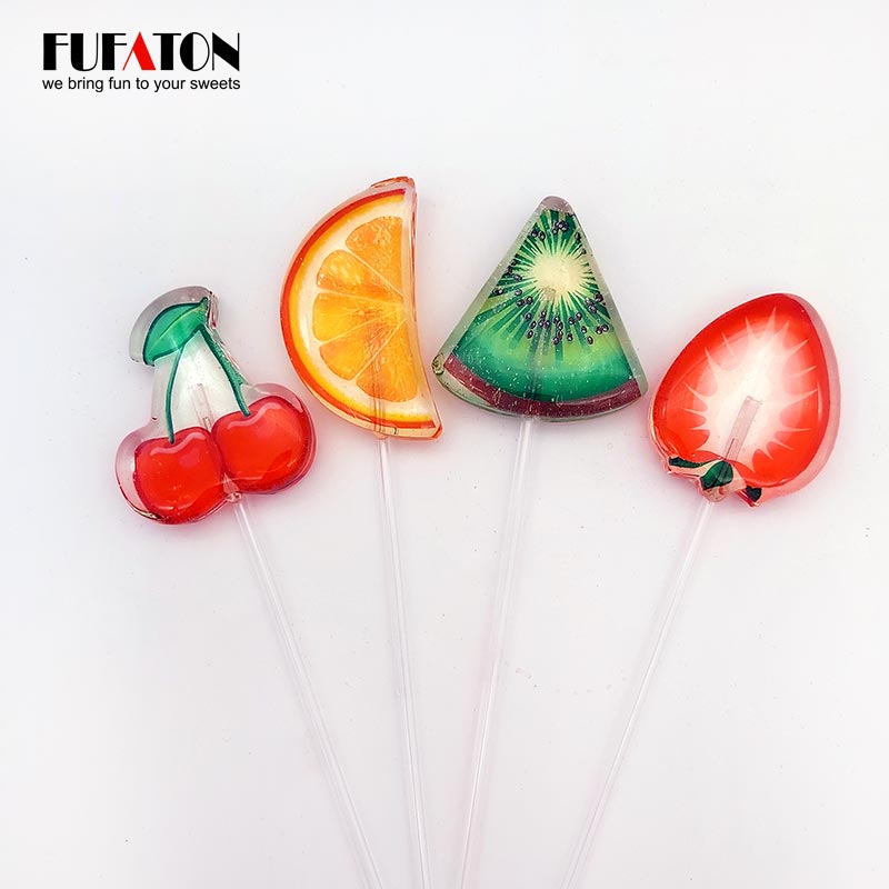 Printed Candy Lollipops with Irregular Shapes