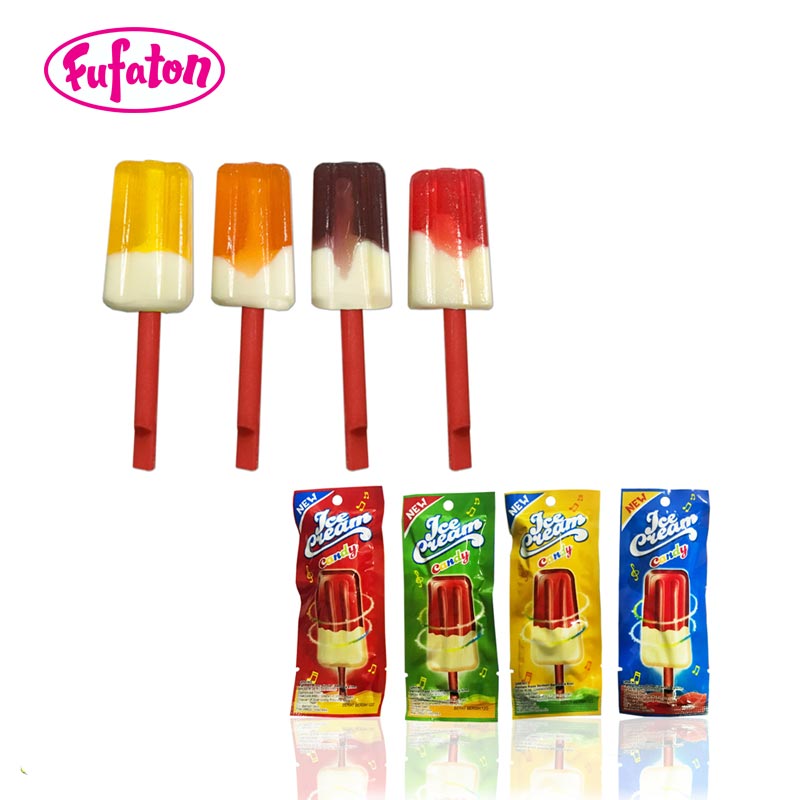 Whistle Stick Ice Cream Candy Lollipop