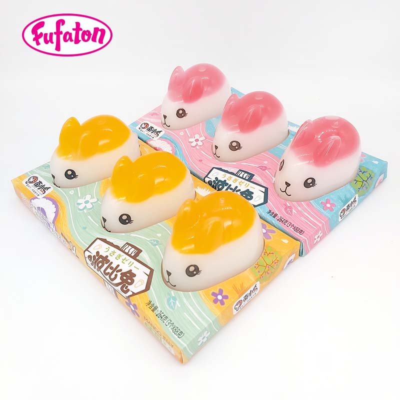 Rabbit Shaped Assorted Fruit Flavored Jelly Pudding
