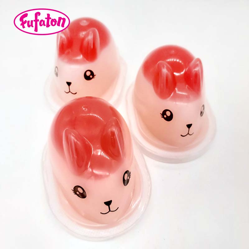 Rabbit Shaped Assorted Fruit Flavored Jelly Pudding