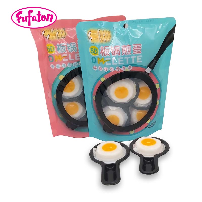 With Popping Candy DIY Sunny Side Up Fried Eggs pudding Jelly cups