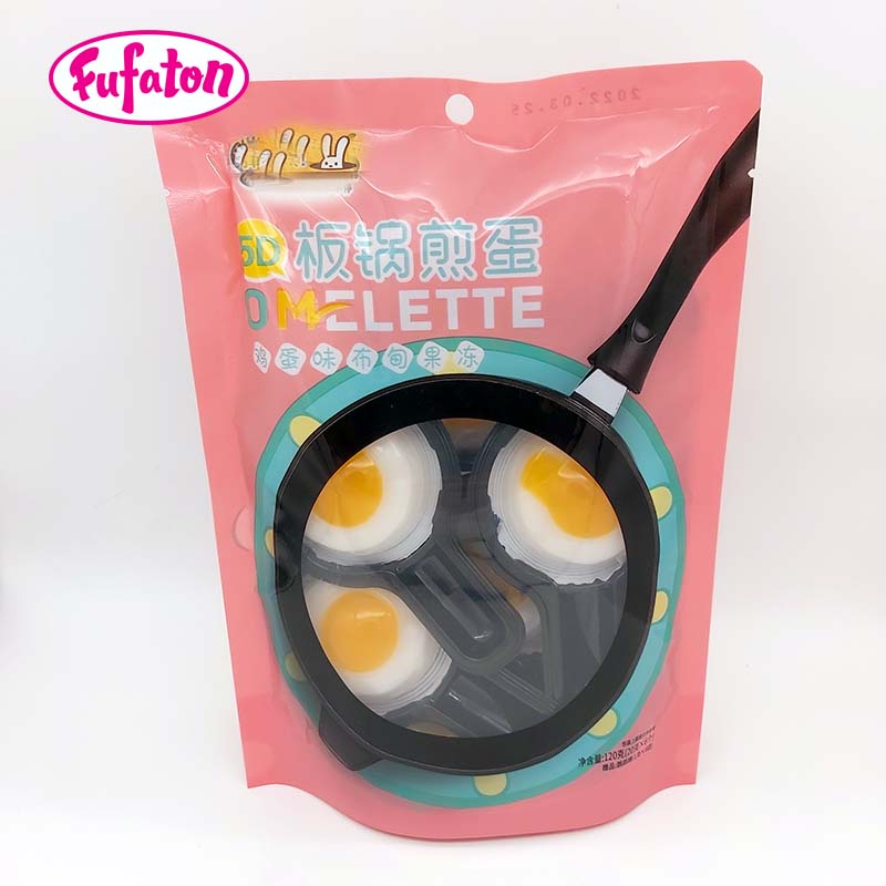 With Popping Candy DIY Sunny Side Up Fried Eggs pudding Jelly cups