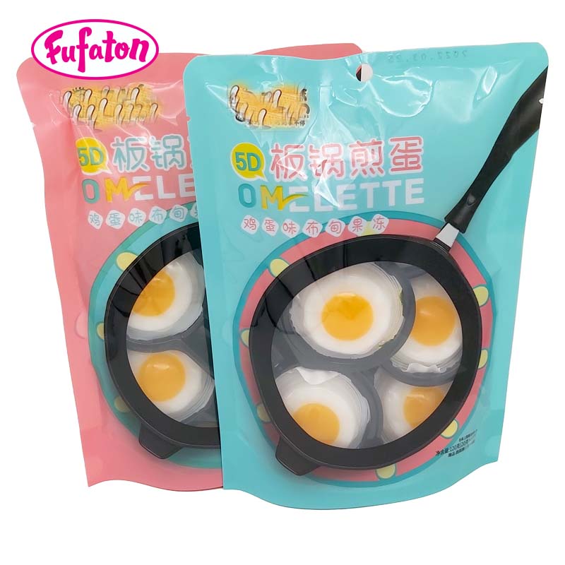 With Popping Candy DIY Sunny Side Up Fried Eggs pudding Jelly cups