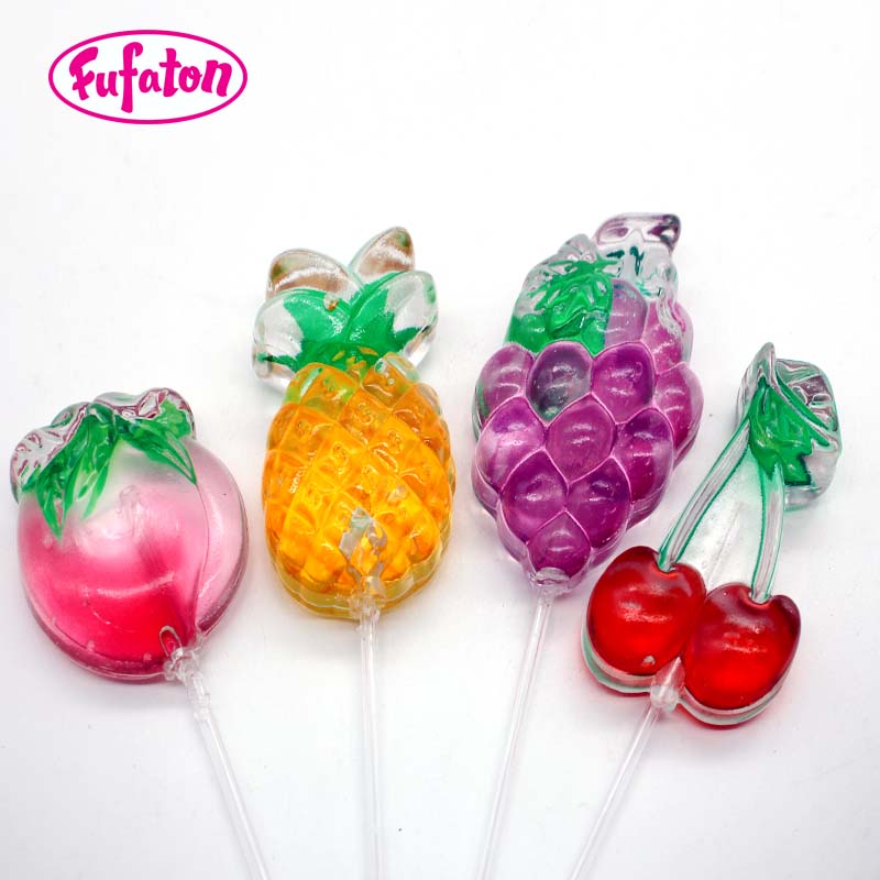 3D Fruit Shape Printing Lollipop Candy