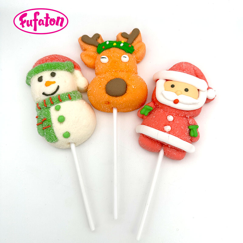 Snowman Marshmallow Lollipops