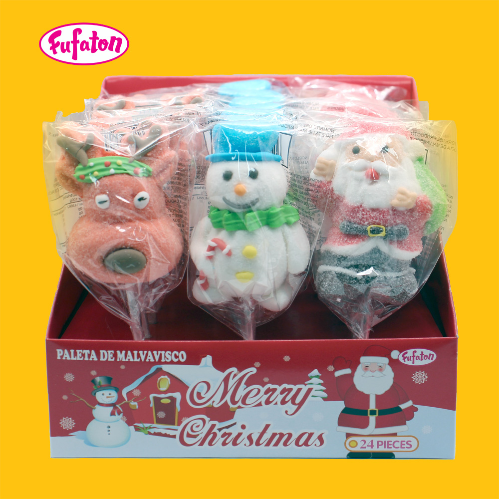 Snowman Marshmallow Lollipops