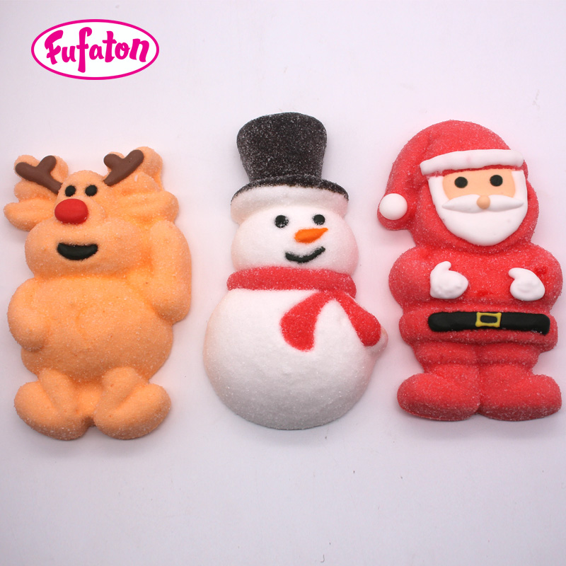 60g Giant Decorated Christmas Marshmallow Candy Wholesale | Holiday Candy Manufacturer