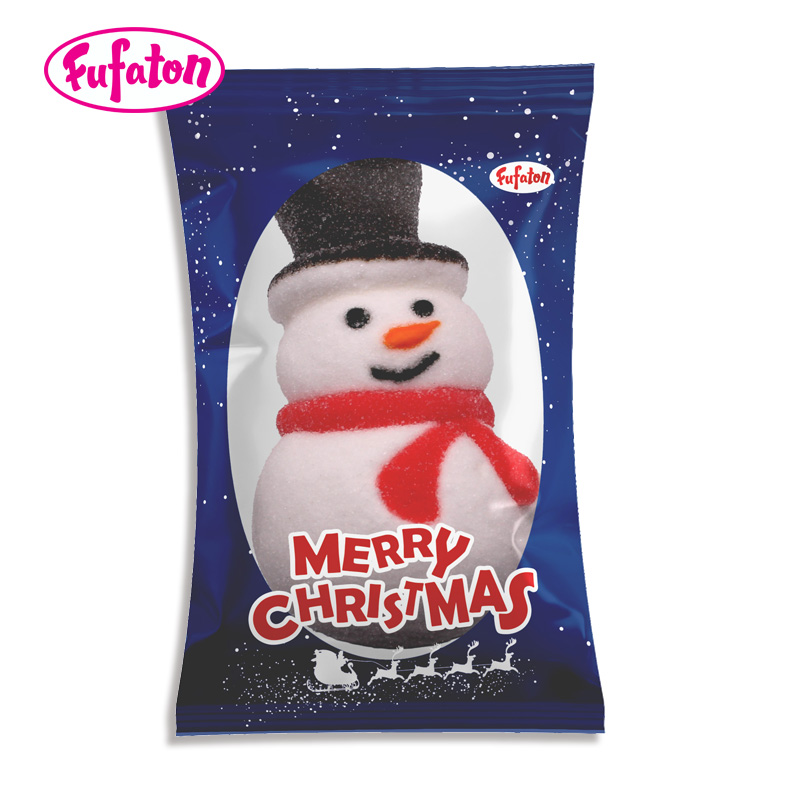 60g Giant Decorated Christmas Marshmallow Candy Wholesale | Holiday Candy Manufacturer