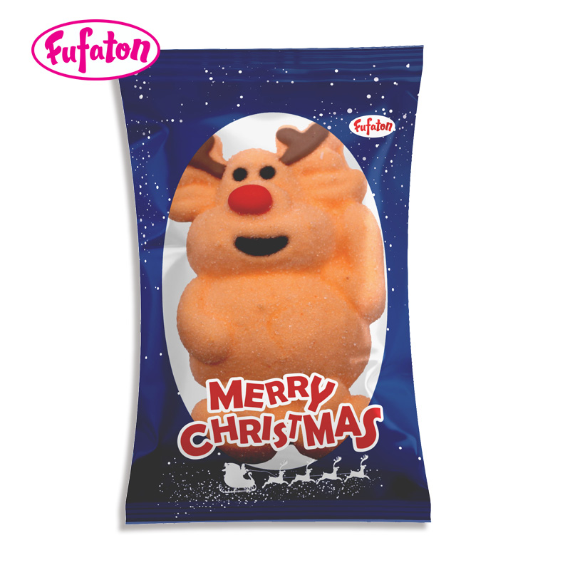 60g Giant Decorated Christmas Marshmallow Candy Wholesale | Holiday Candy Manufacturer