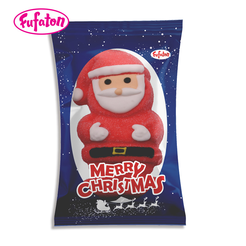 60g Giant Decorated Christmas Marshmallow Candy Wholesale | Holiday Candy Manufacturer