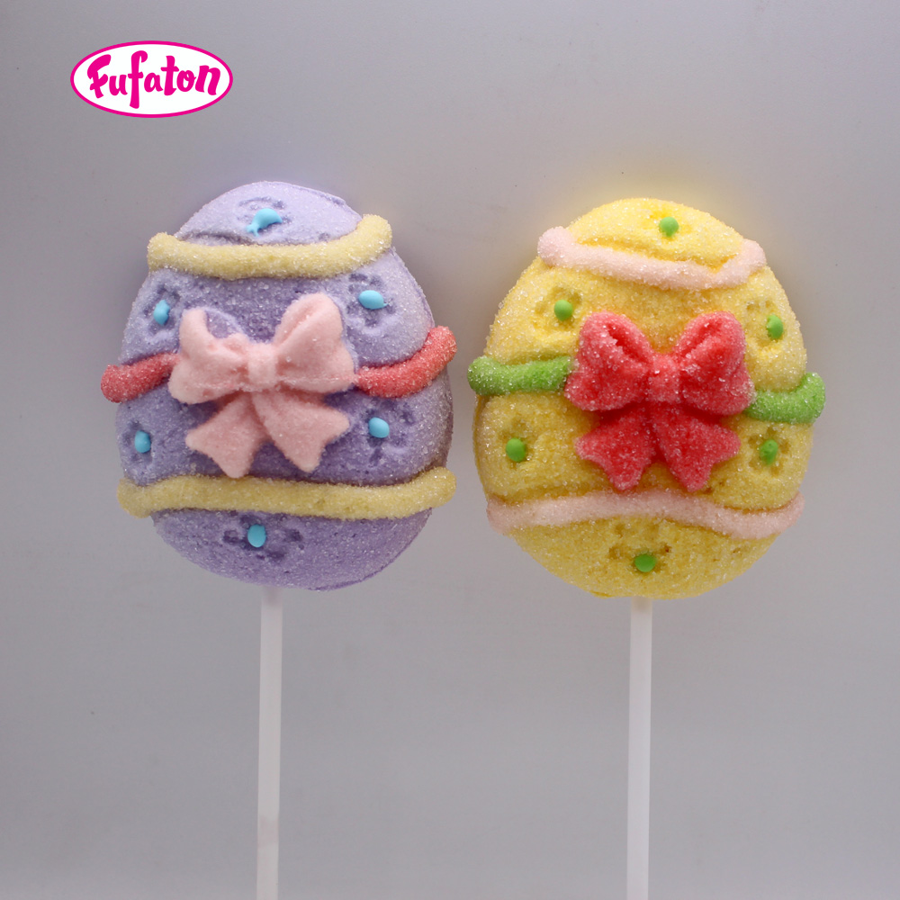Cute Bunny & Easter Egg Marshmallow Pop Candy | Private Label Marshmallow Manufacturer
