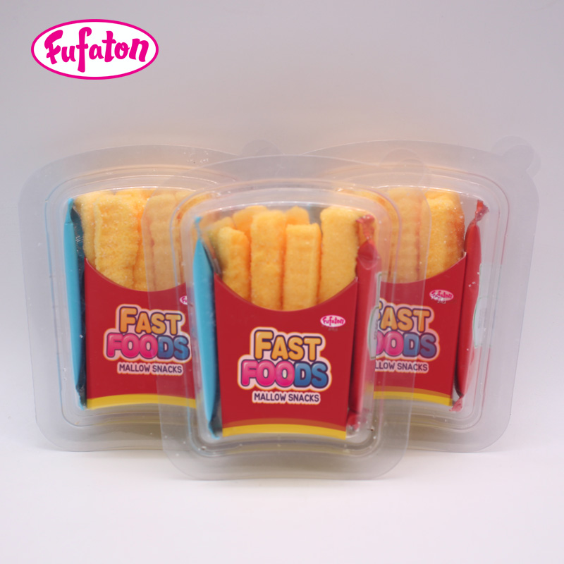 French Fries Marshmallow Candy Wholesale | Creative Fast Food Shape Candy Manufacturer