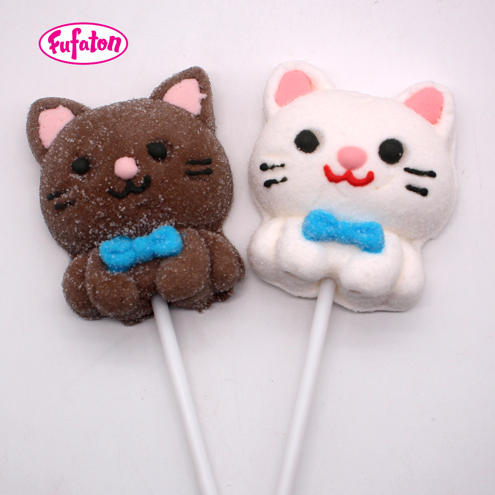 Cute Pet Baby Cat & Puppy Marshmallow Lollipop Wholesale | Animal Candy Manufacturer
