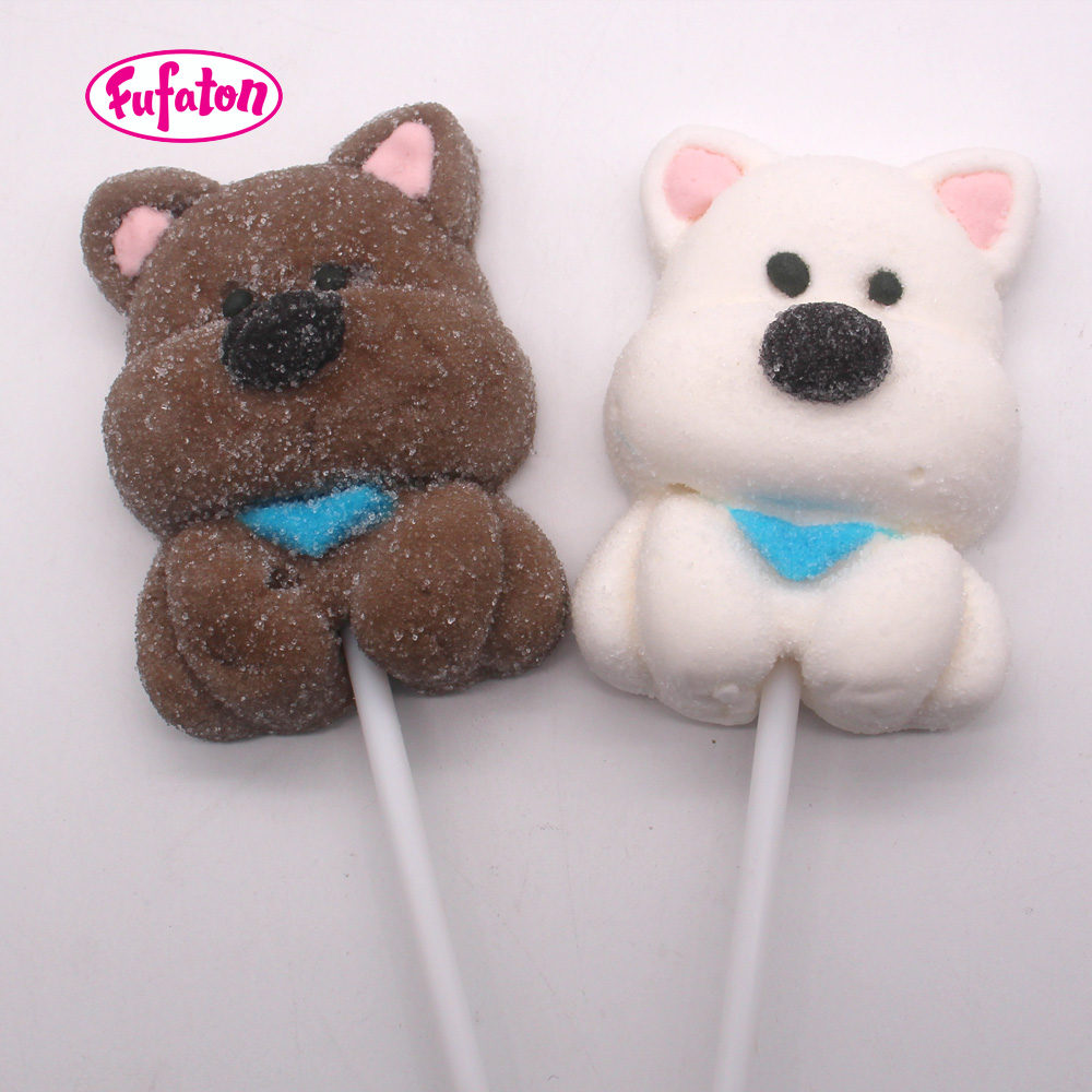 Cute Pet Baby Cat & Puppy Marshmallow Lollipop Wholesale | Animal Candy Manufacturer