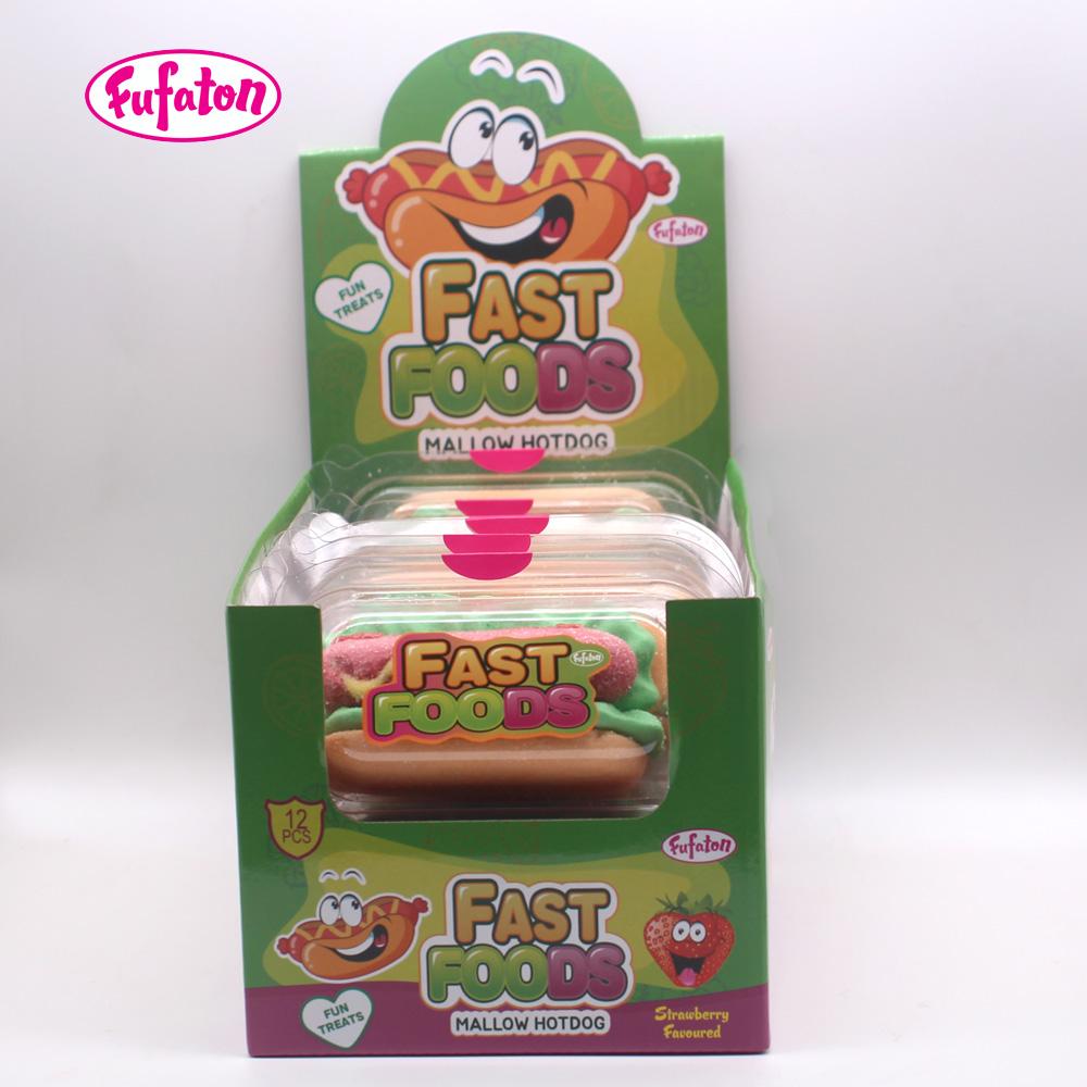 Fast Food Hotdog Marshmallow Candy | Novelty Marshmallow Manufacturer & Wholesale Supplier
