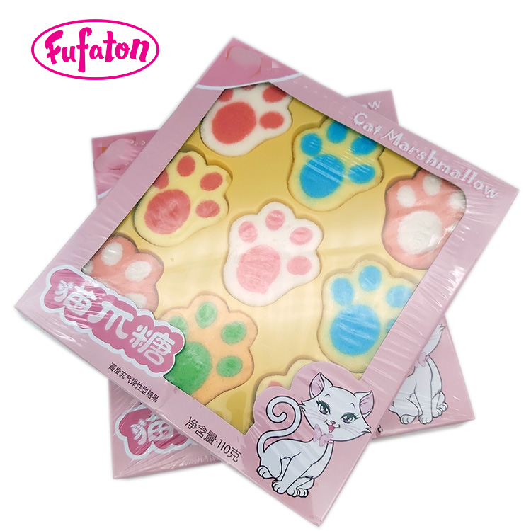 Cat Paw Marshmallow Candy in Gift Box Wholesale | Marshmallow Candy Factory