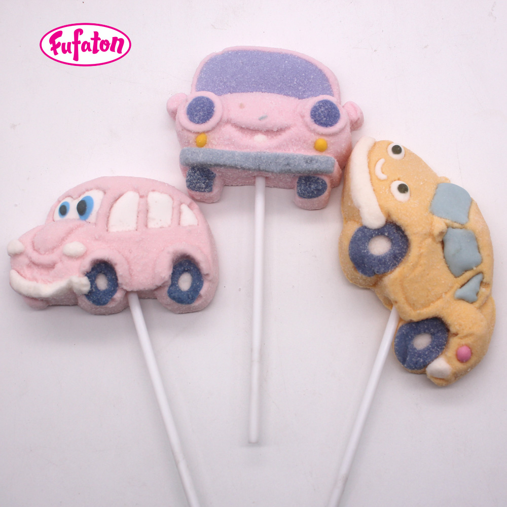Car Race Marshmallow Lollipop Wholesale Supplier | Marshmallow Candy Manufacturer