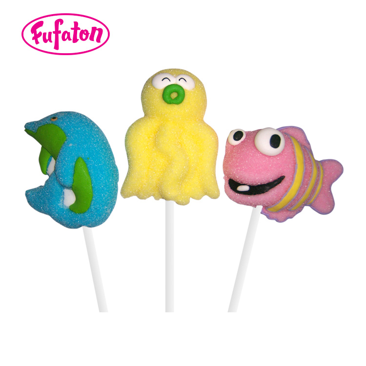 Sea Animal Whale Marshmallow Candy Lollipop