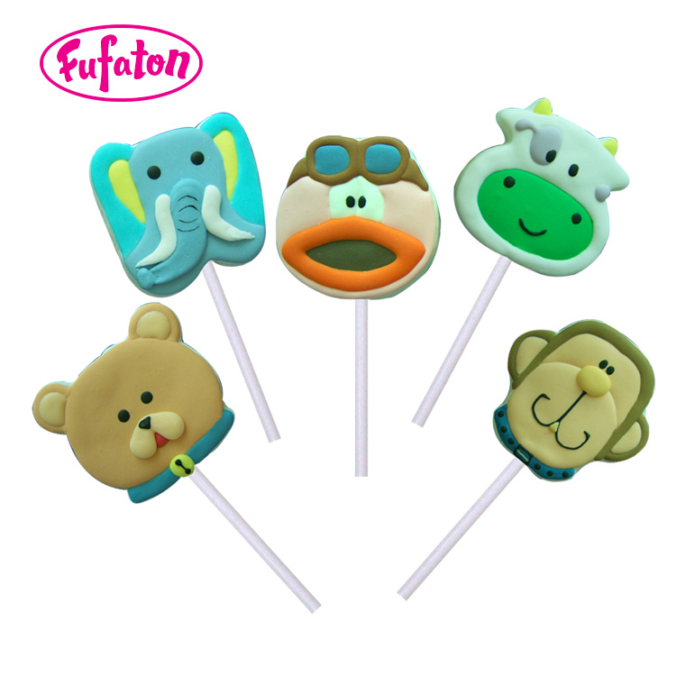 Wild Animal Marshmallow Lollipop Candy