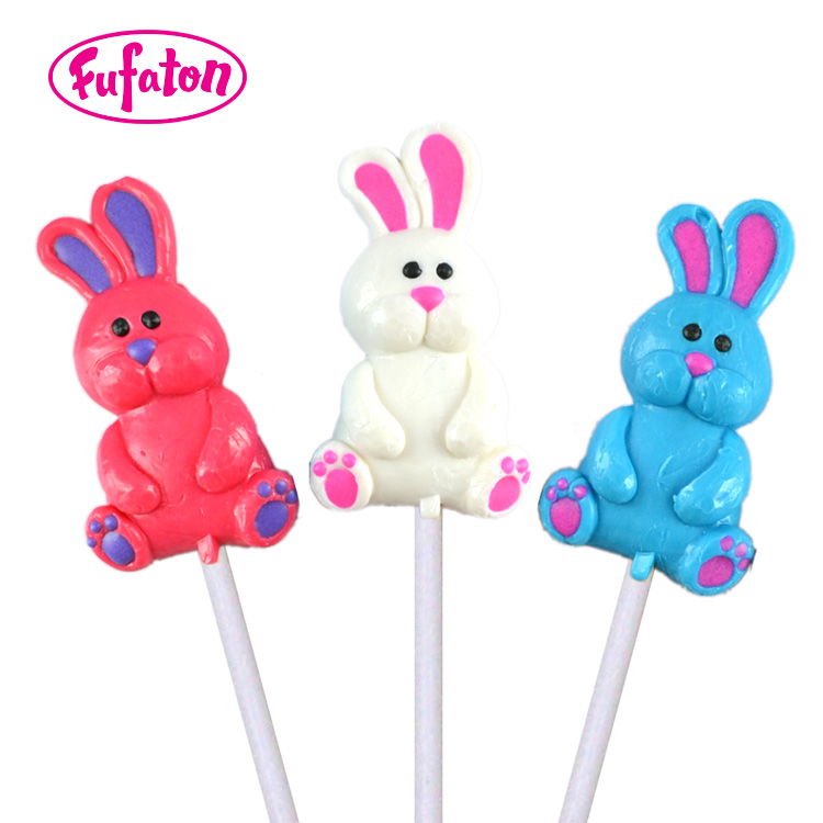 Hand Decorated Bunny Lollipop Candy