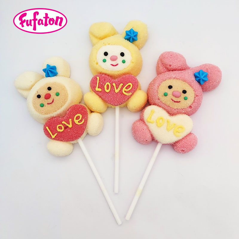 Rabbit marshmallow pop