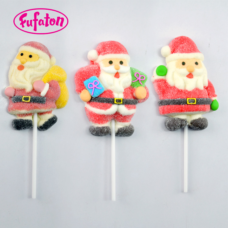 Santa Claus marshmallow lollipops