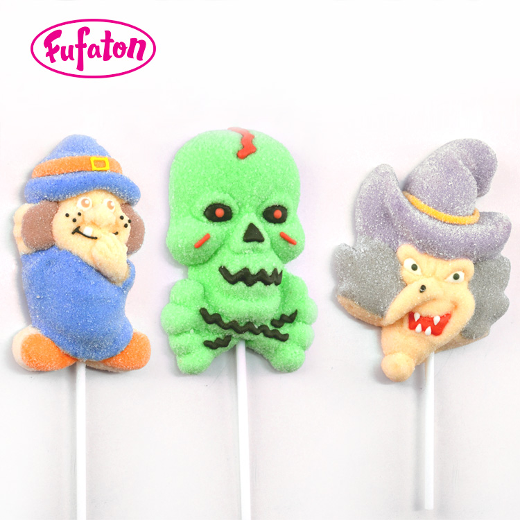 Halloween Marshmallow lollipops