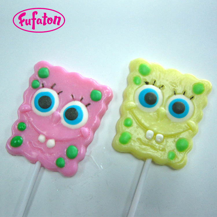 Sponge Bob Shaped Lollipop Candy Wholesale Supplier | Cartoon Candy Exporter