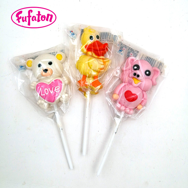 Hand Decorated Farm Animal Shspe Lollipop Candy