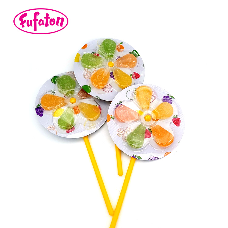 Jelly windmill lollipop candy