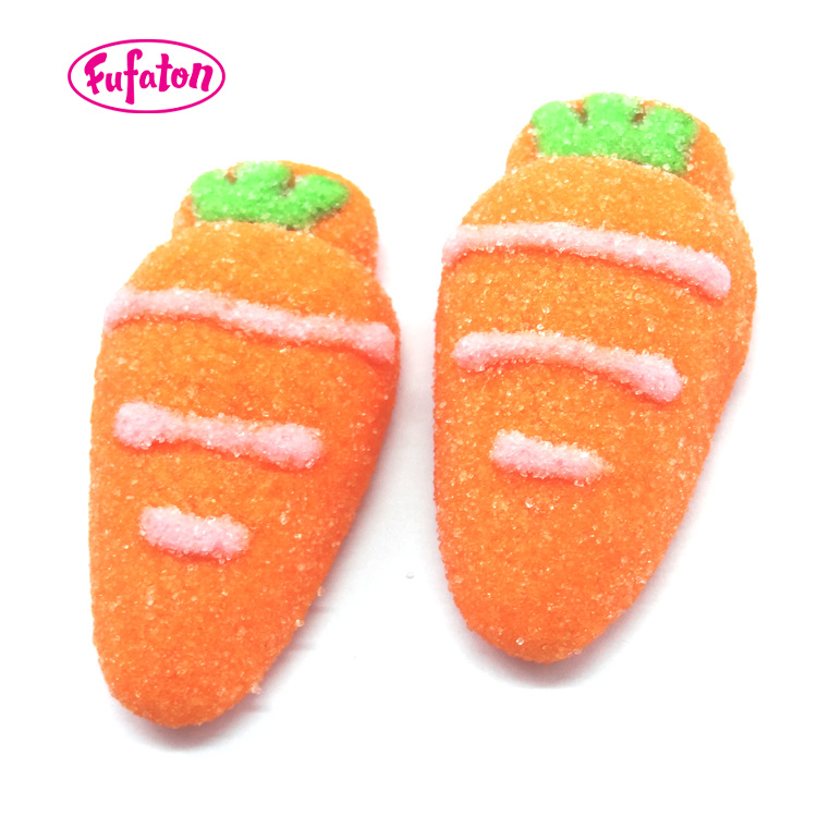 Carrot marshmallow for cake decoration