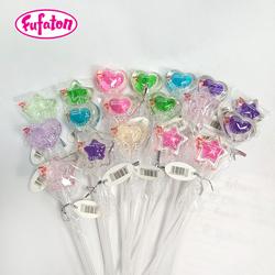 Healthy Sugar Free Flower Rose Shaped Twinkle Crystal long stick Bouquet Lollipop Candy