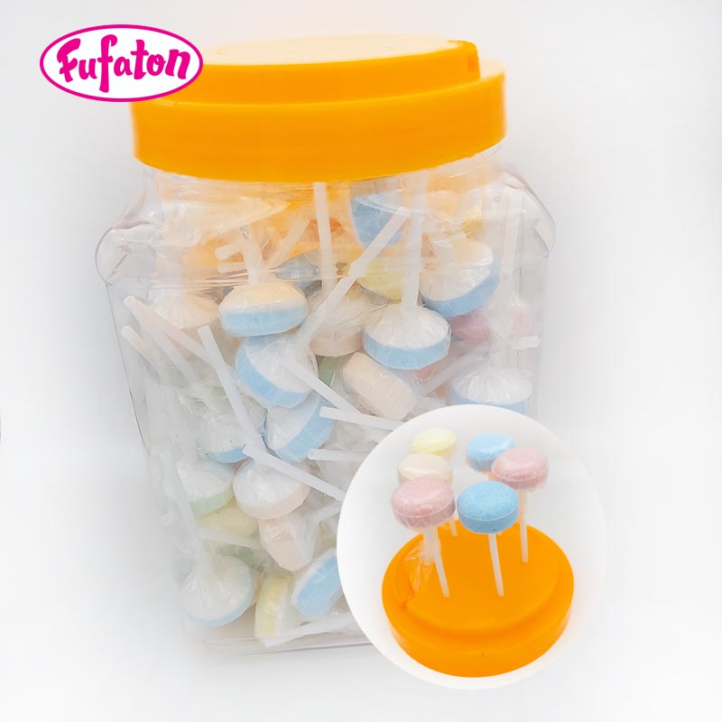 Hot Selling Kosher certified fruit flavored Pressed Dextrose Candy Lollipop