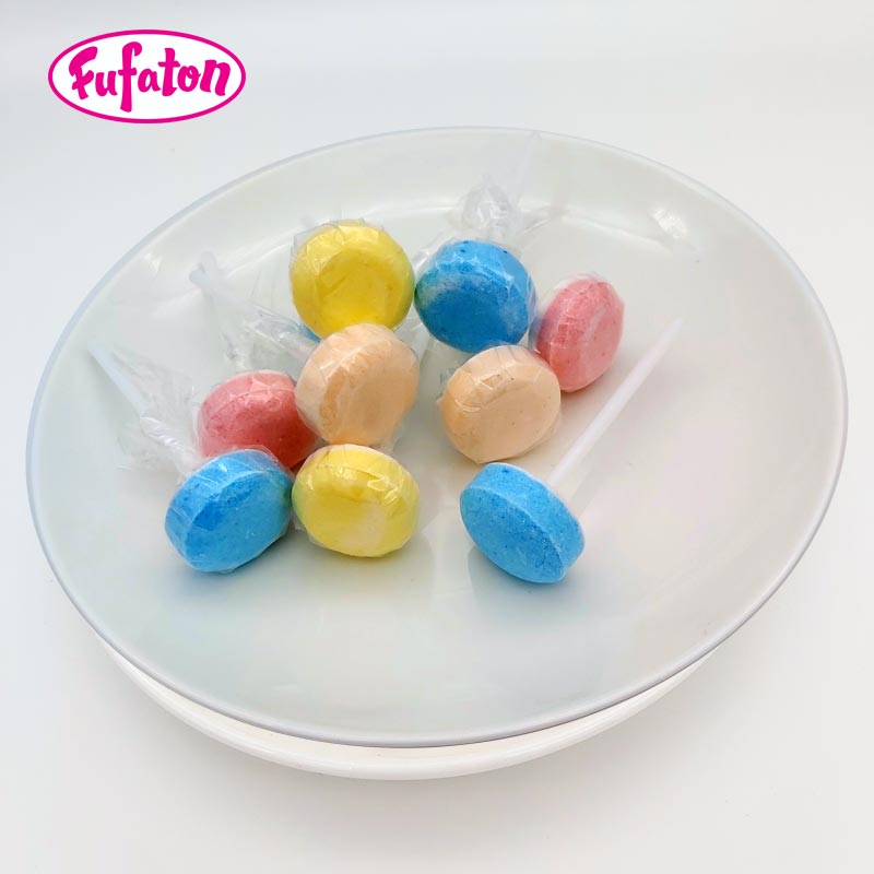 Hot Selling Kosher certified fruit flavored Pressed Dextrose Candy Lollipop