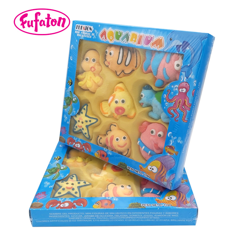 Mini Aquarium Character Marshmallow Gift Box Wholesale | Novelty Candy Manufacturer