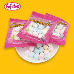 White and Colorful Mini Marshmallow Candy