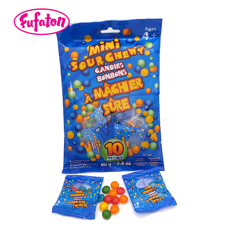 Tutti Fruitti Sour Chewy Candy with Fruit and Cola Flavors | OEM Candy Manufacturer