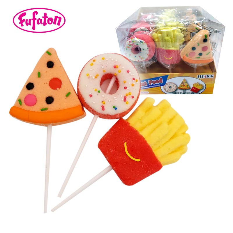 Fast Food Marshmallow Lollipop Candy Wholesale
